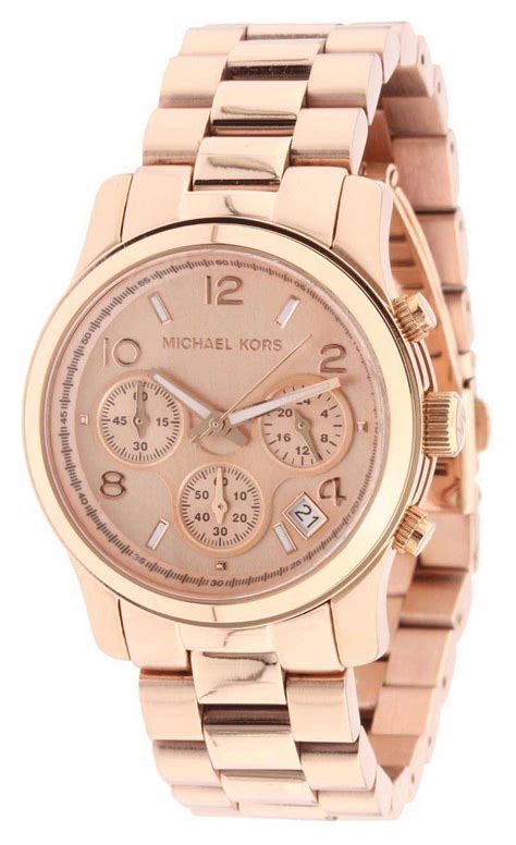 michael kors black and rose gold womens watch|rose gold mk watch cheap.